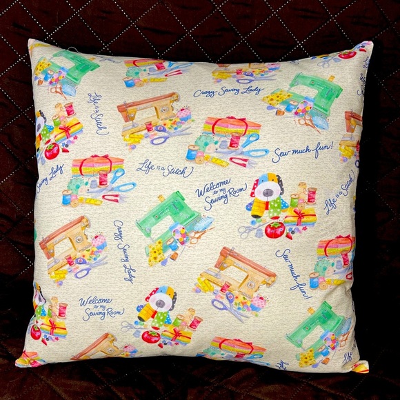 Hand Crafted Other - Hand Crafted Accent Pillow Cover 18”x18” Throw Pillow Cover Only sewing supplies